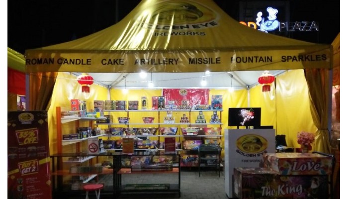 Bazaar Imlek Golden Eye Fireworks di Food Plaza - PIK Februari 2018